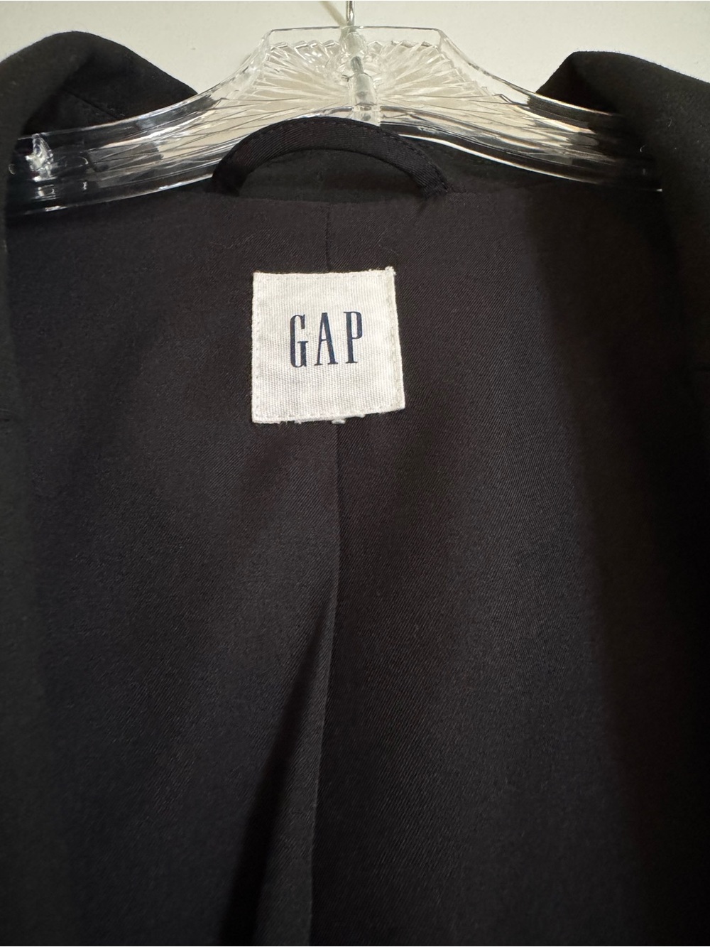 Gap - Basic Blazer True Black Classic/One Button/Tailored Jacket - Picture 2 of 7